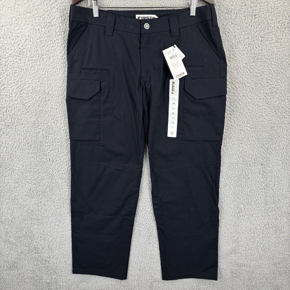 NEW First Tactical Cargo Pants Womens 16 Regular Navy Ripstop EMS EMT Paramedic
